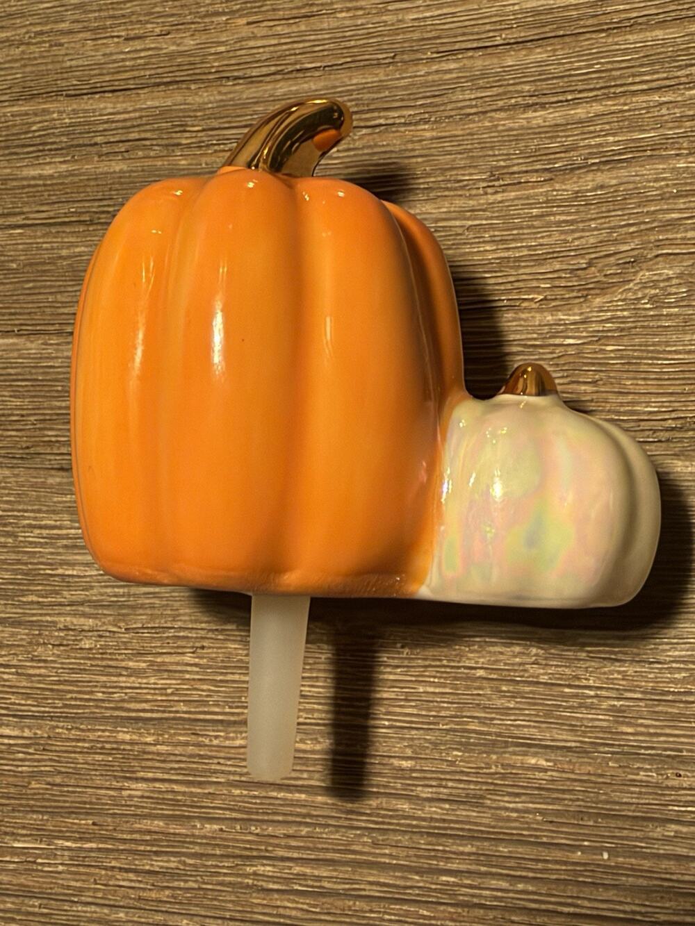 Nora Fleming Pumpkin Spice Mini A02 Double Pumpkin Autumn Fall Thanksgiving
